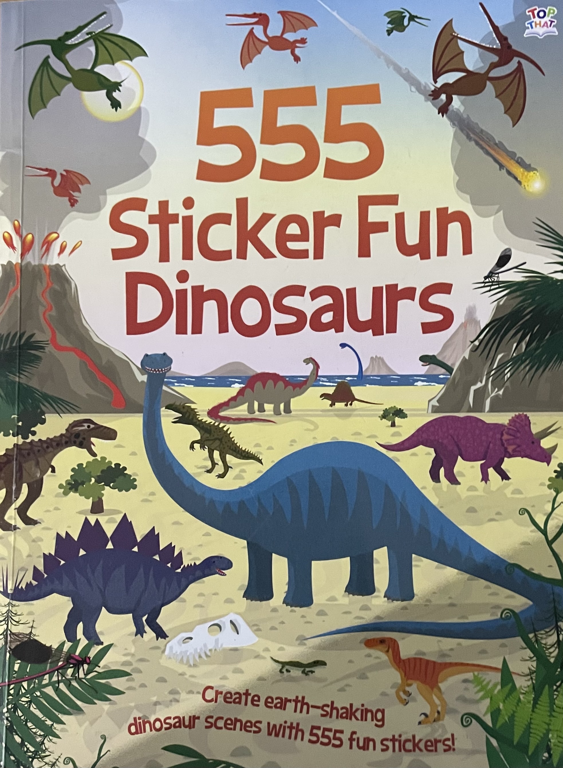 555 STICKER FUN DINOSAURS