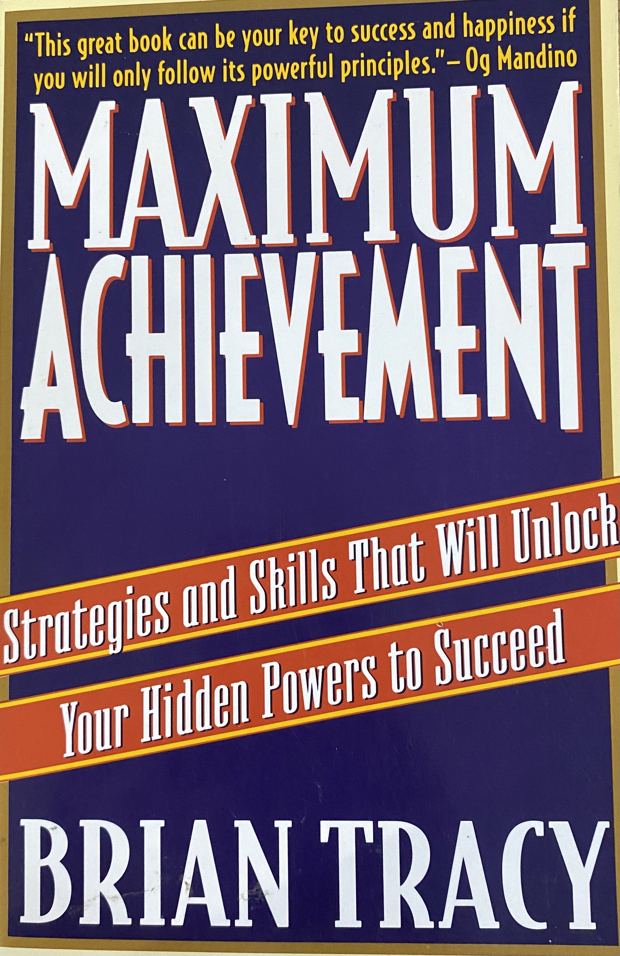 MAXIMUM ACHIEVEMENT