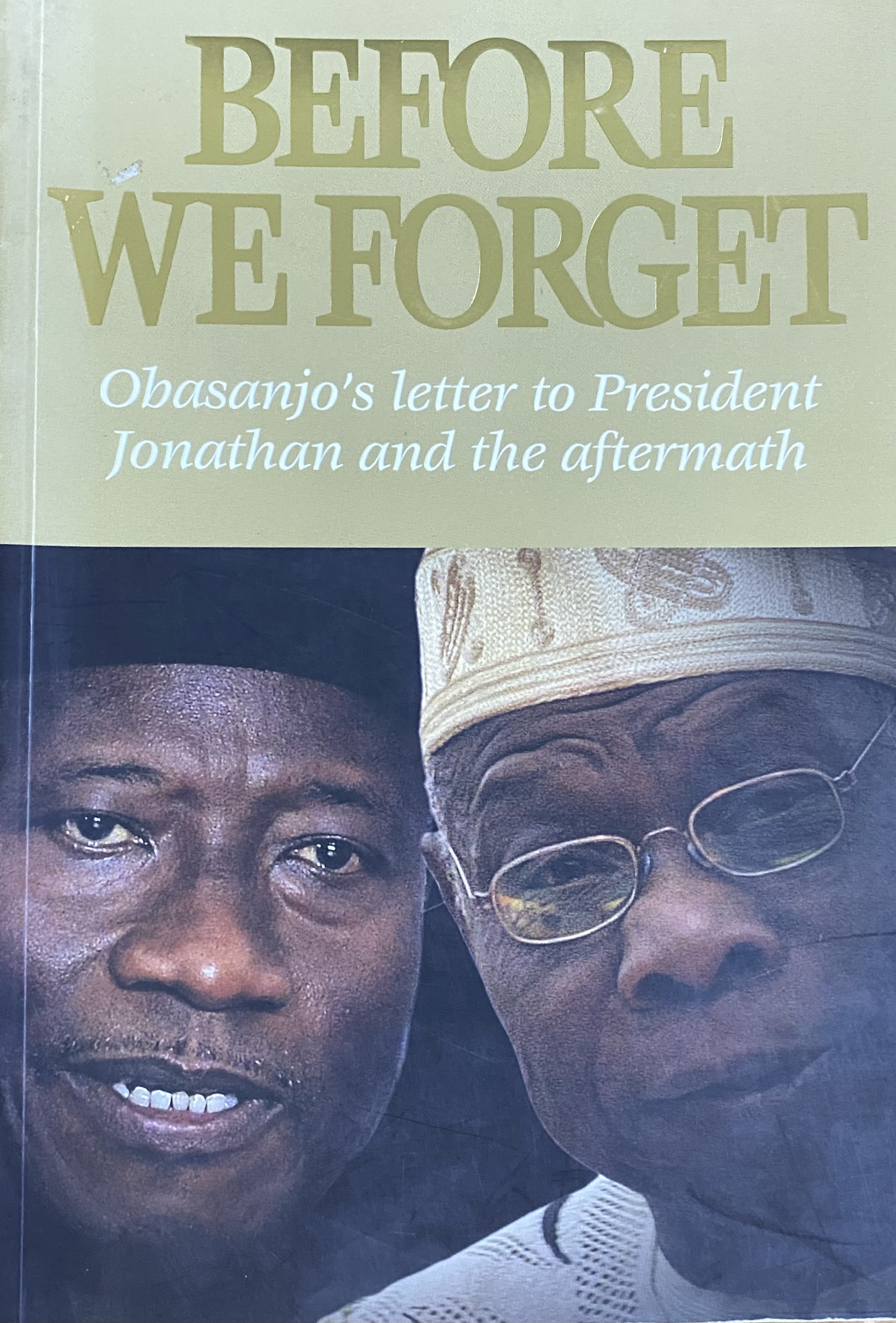 BEFORE WE FORGET S/B